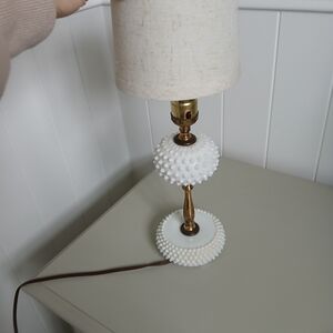 Vintage White and Gold Table Lamp